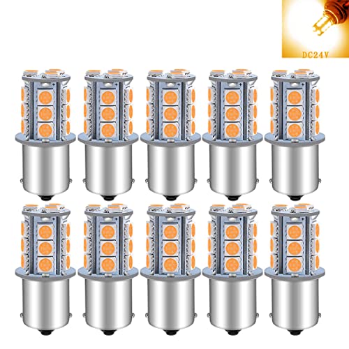 24V 12V兼用 S25トラック用品 LED マーカー球 アンバー　20個 24V 12V兼用 S25トラック用品 LED マーカー球 アンバー 20個の